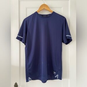 New Balance navy short sleeve athletic t-shirt, size men’s large